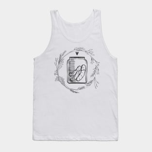 Pickle In Jar Floral Look Tank Top